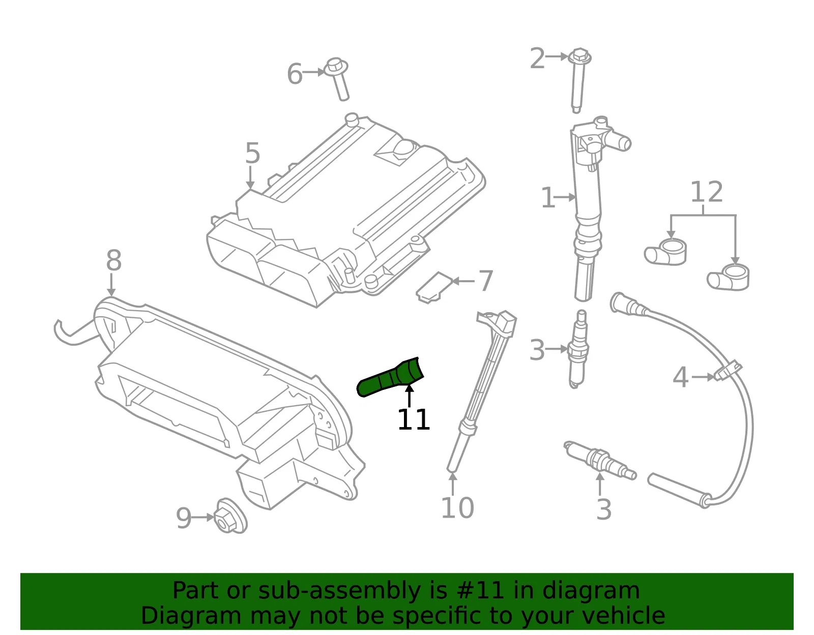 Engine Camshaft Position Sensor - Ford (lc3z6b288a)
