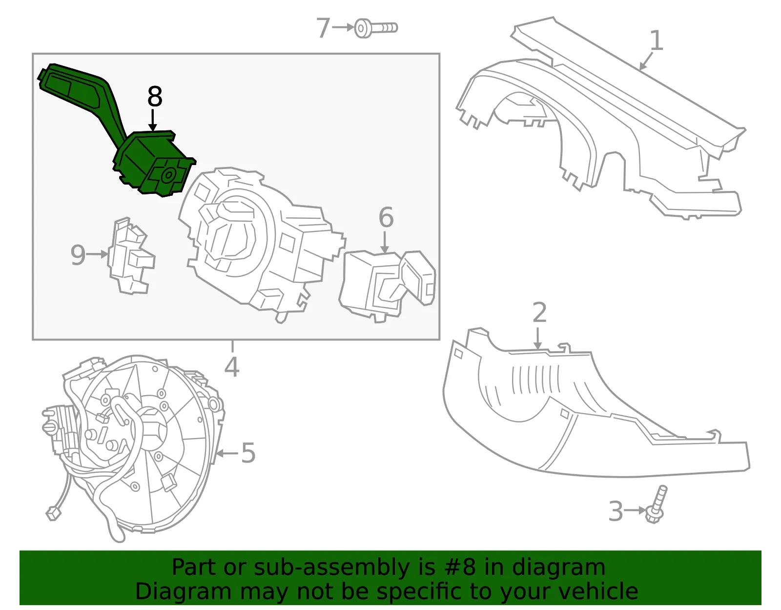 Switch Assembly - Ford (lc5z13341db)