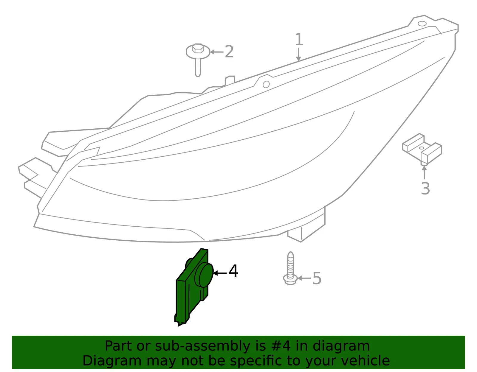 Headlight Control Module - Ford (lc5z13c788m)