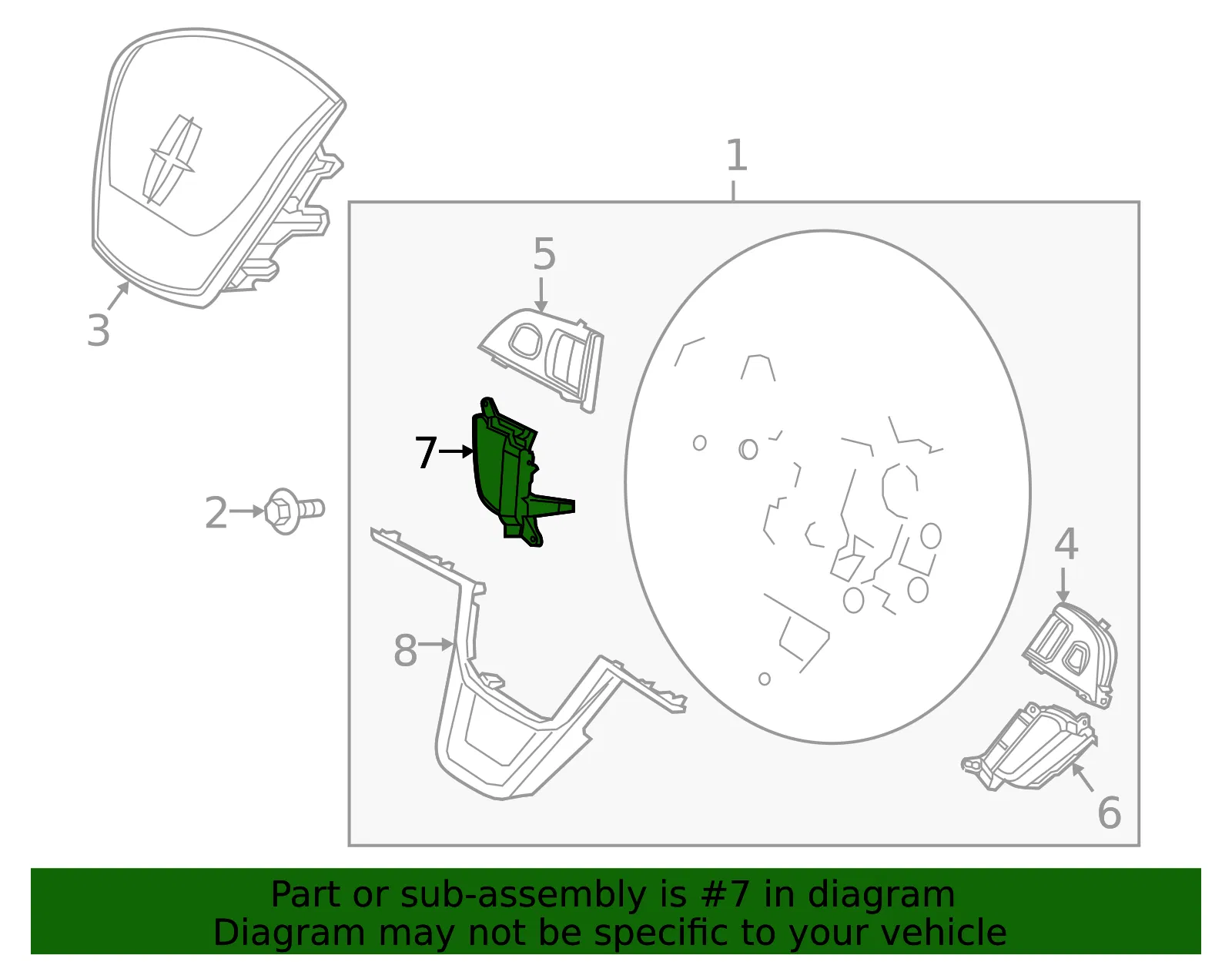 Switch Assembly Control - Ford (lc5z9c888fa)