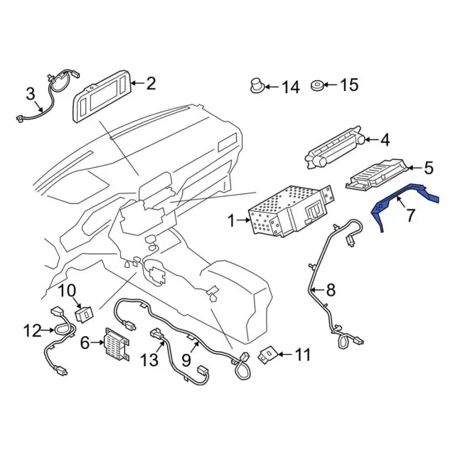 Module Bracket - Ford (lj6z14a301aa)