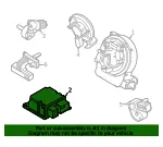 Air Bag Control Module - Ford (lj8z14b321a)