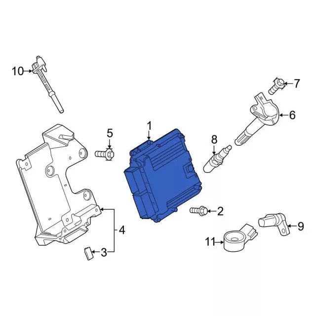 Engine Control Module (ECM) - Ford (lr3z12a650janp)