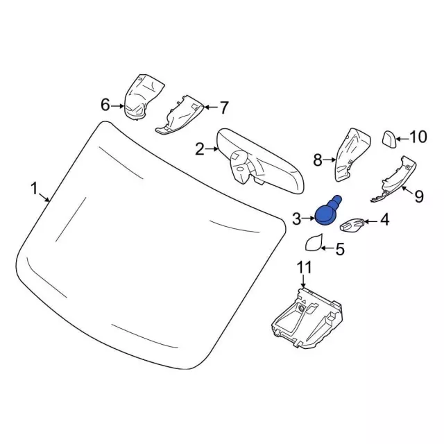 Rain Sensor - Ford (lu5z17d547a)