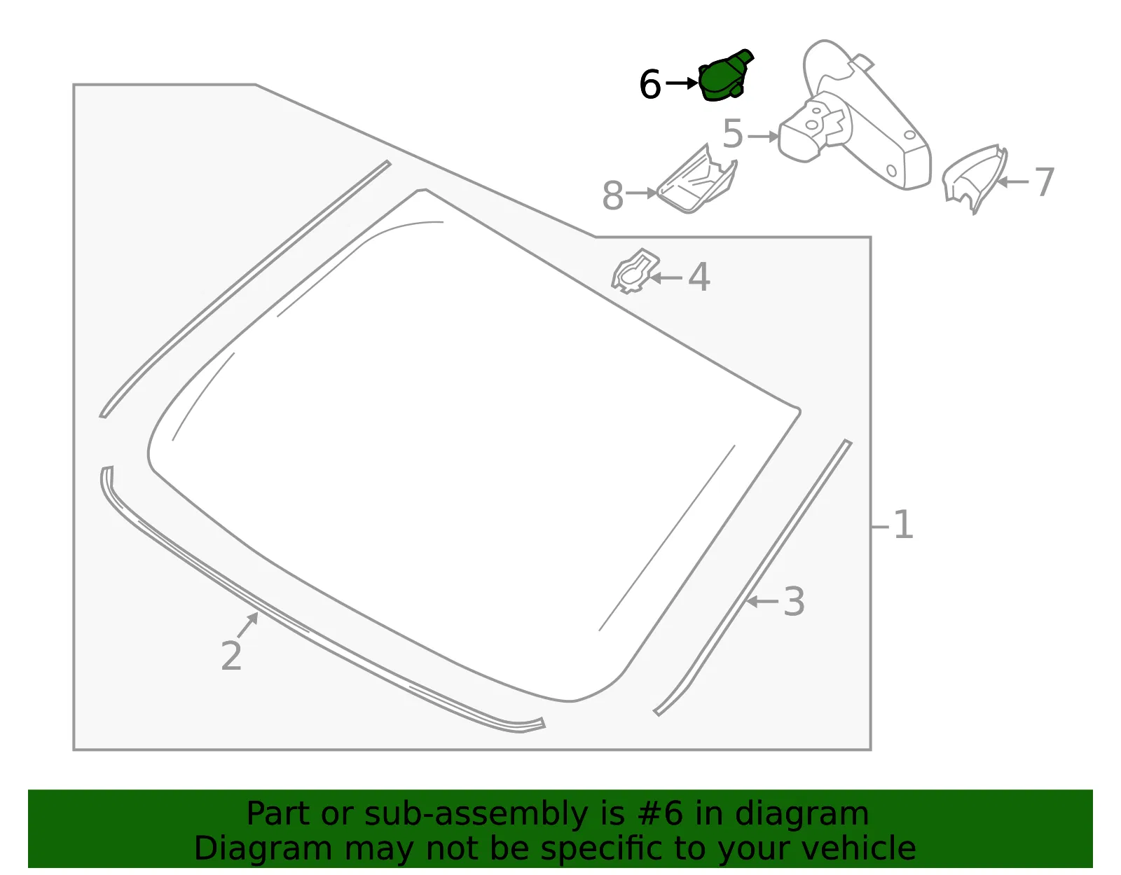 Rain Sensor - Ford (lu5z17d547a)