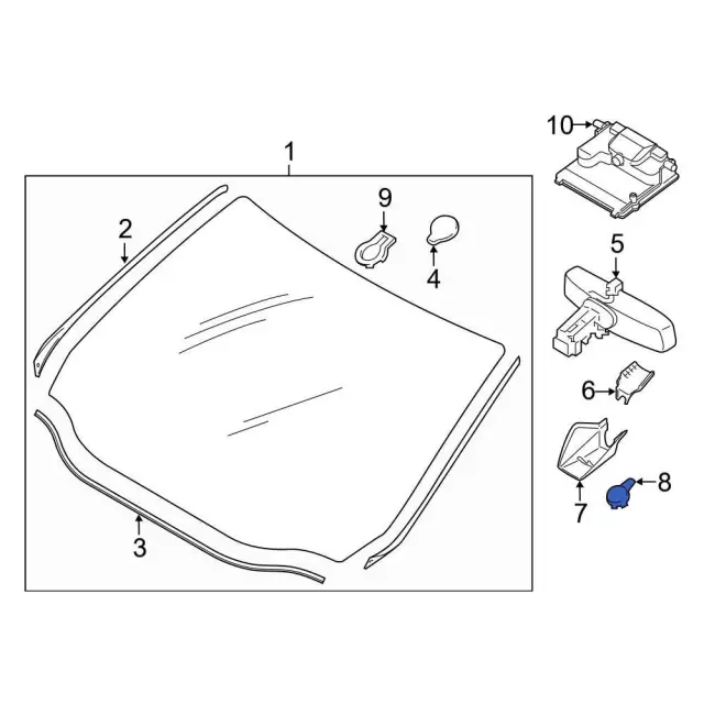 Rain Sensor - Ford (lu5z17d547a)
