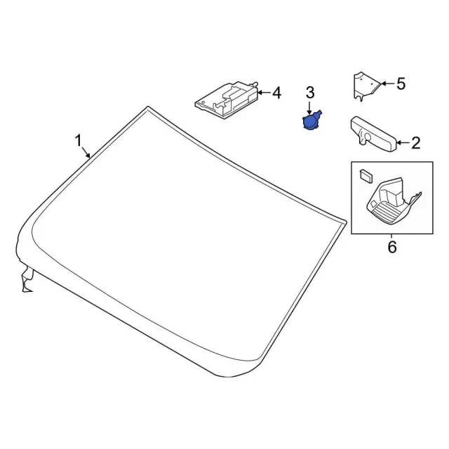 Rain Sensor - Ford (lu5z17d547a)