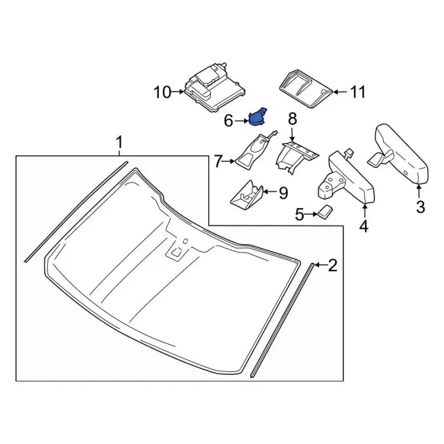 Rain Sensor - Ford (lu5z17d547a)
