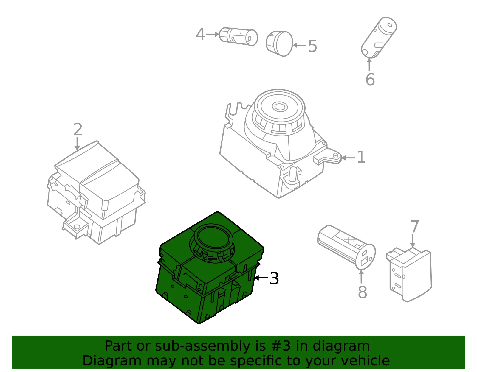 Control Switch - Ford (m1pz14b596ba)