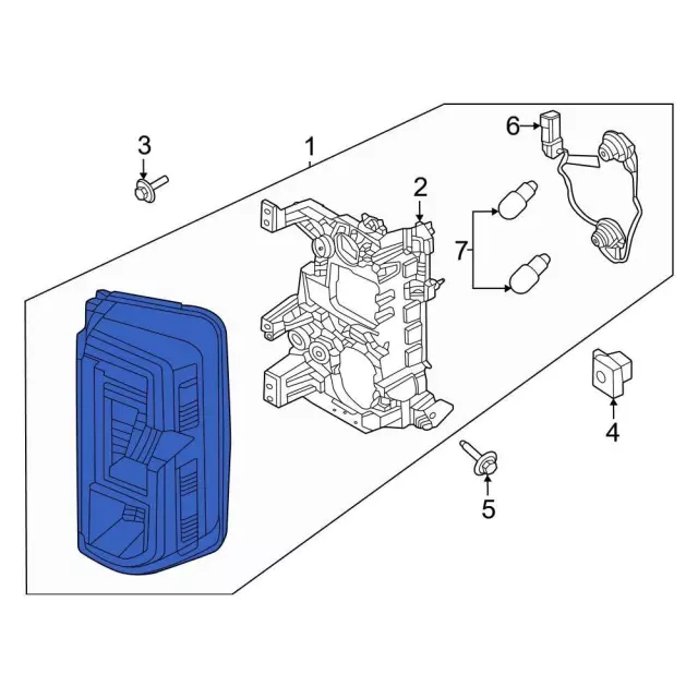 Tail Light Assembly - Ford (m2dz13404a)