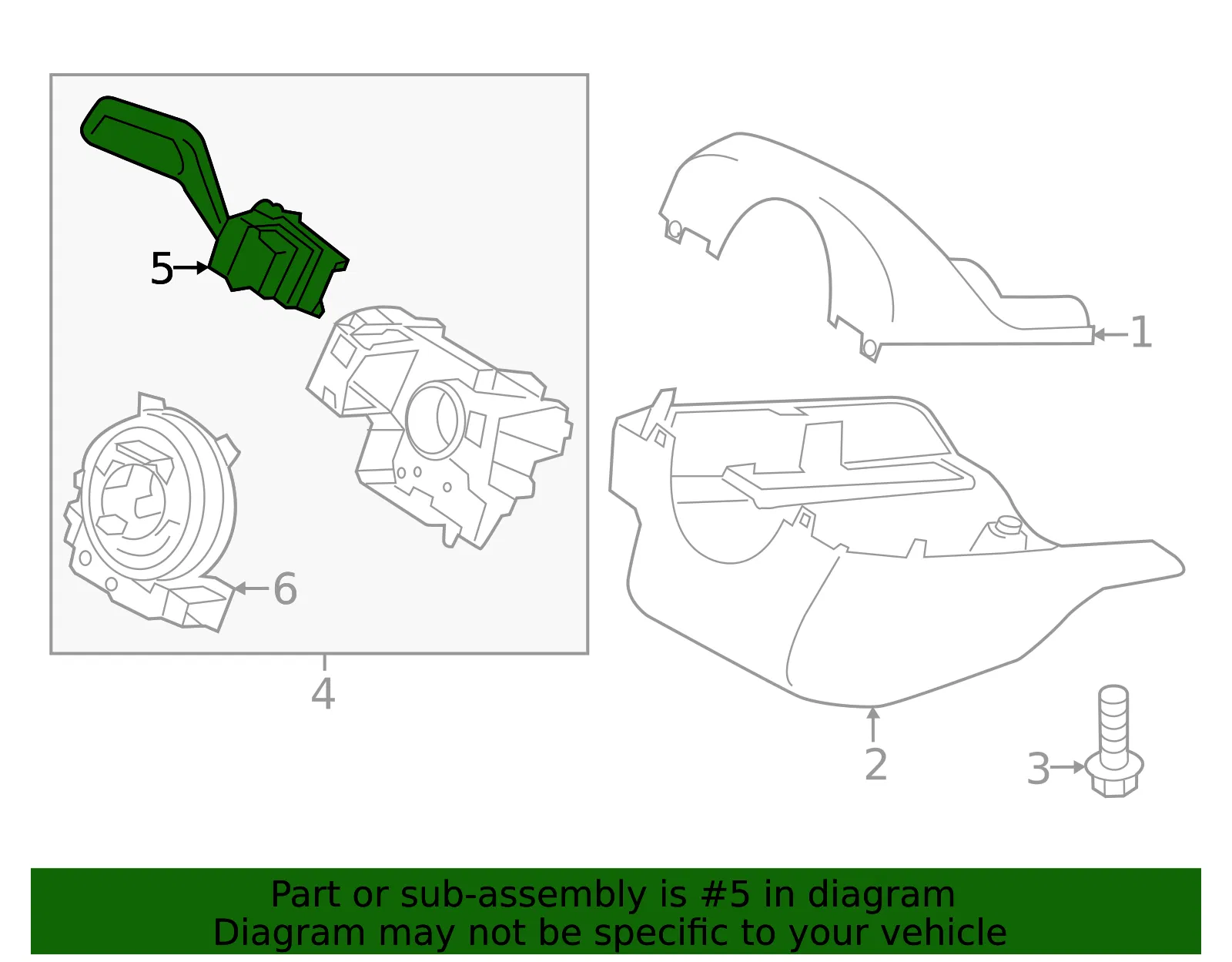 Multi-Function Switch - Ford (m2dz13k359aa)