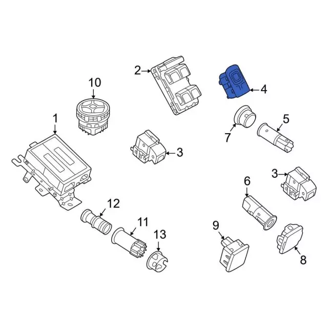 Mirror Switch - Ford (m2dz17b676aa)