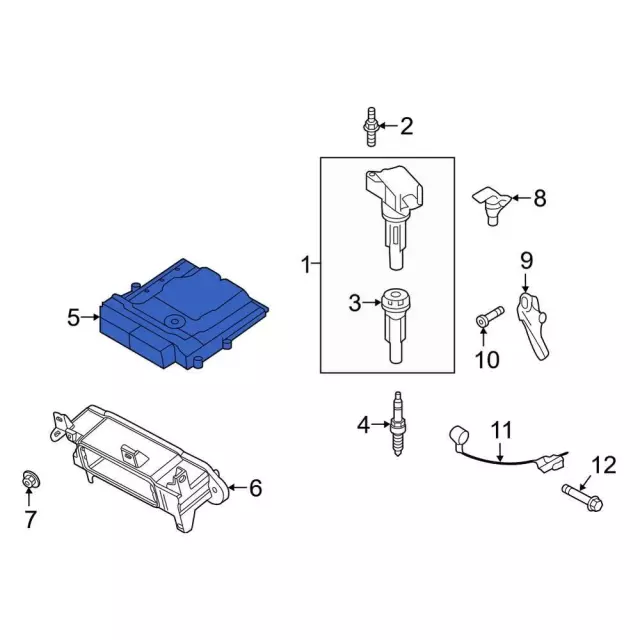 Engine Control Module (ECM) - Ford (mb3z12a650adb)
