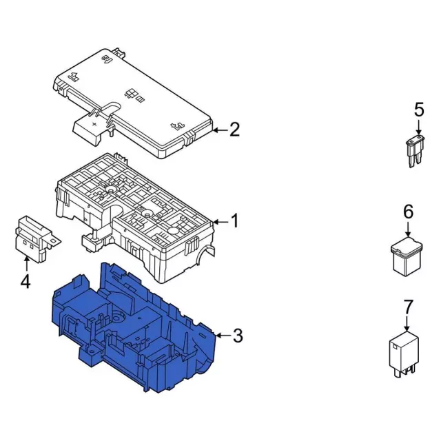 Fuse Box Bracket - Ford (mb3z14a254aa)