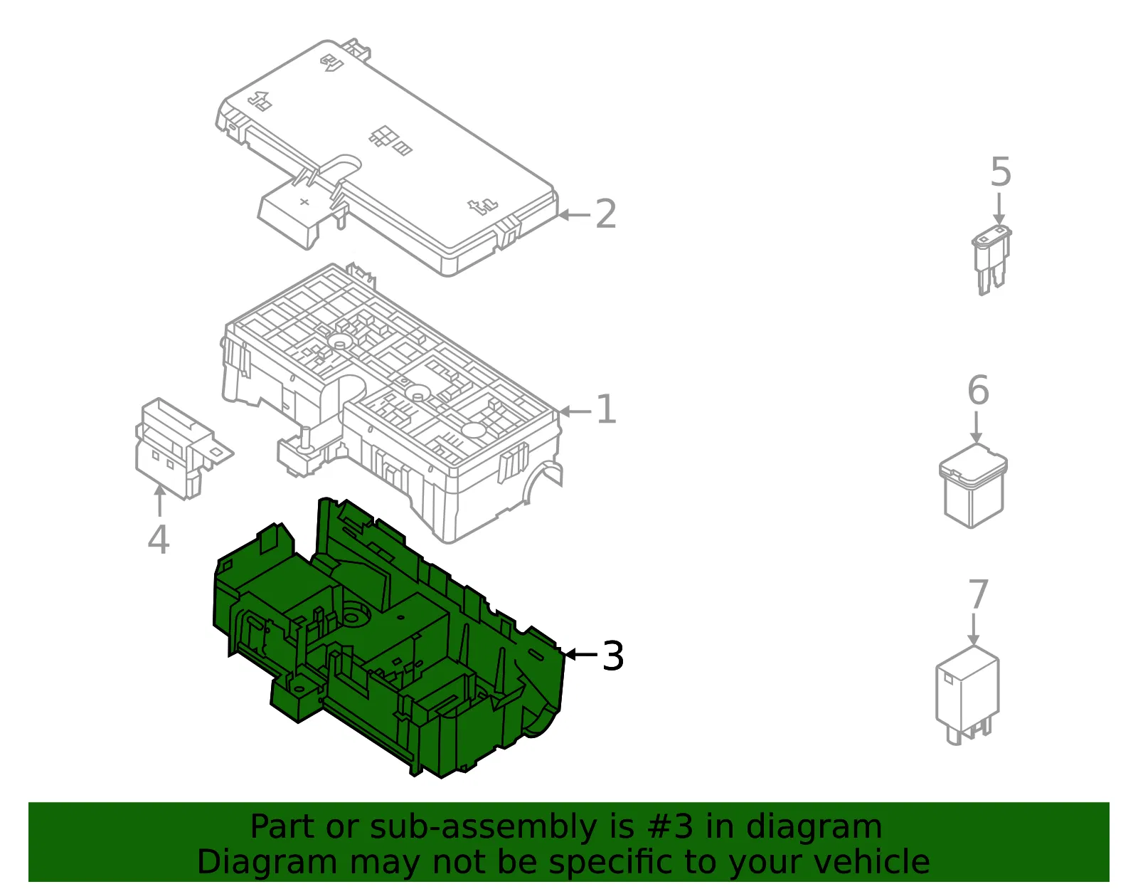 Fuse Box Bracket - Ford (mb3z14a254aa)