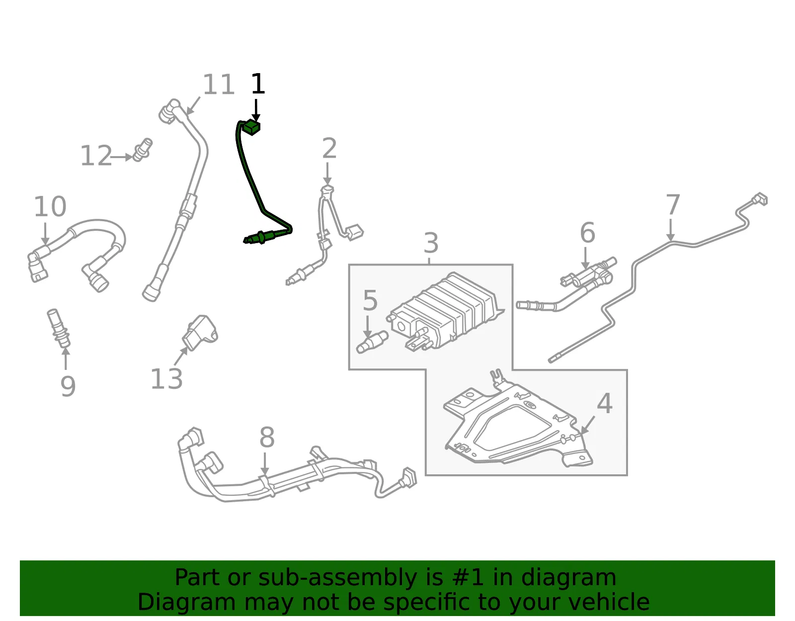 Oxygen Sensor - Ford (mb3z9f472c)