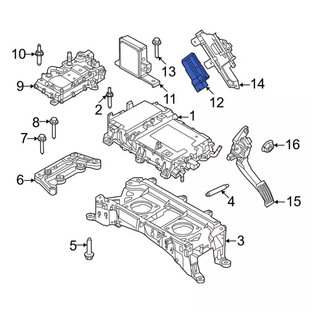 Engine Control Module (ECM) - Ford (mj9z12a650a)