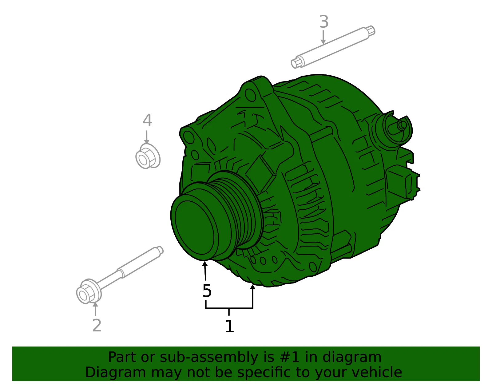 Alternator - Ford (ml3z10346b)