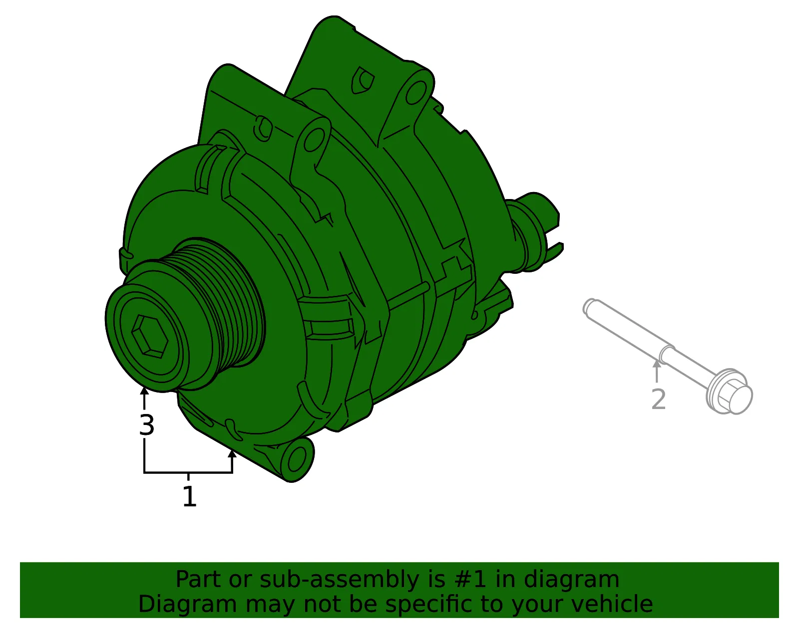 Alternator - Ford (ml3z10346e)