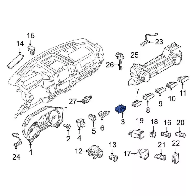Headlight Switch - Ford (ml3z11654ea)