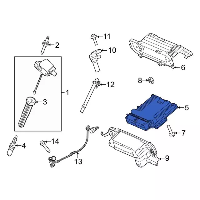 Engine Control Module (ECM) - Ford (ml3z12a650gyb)