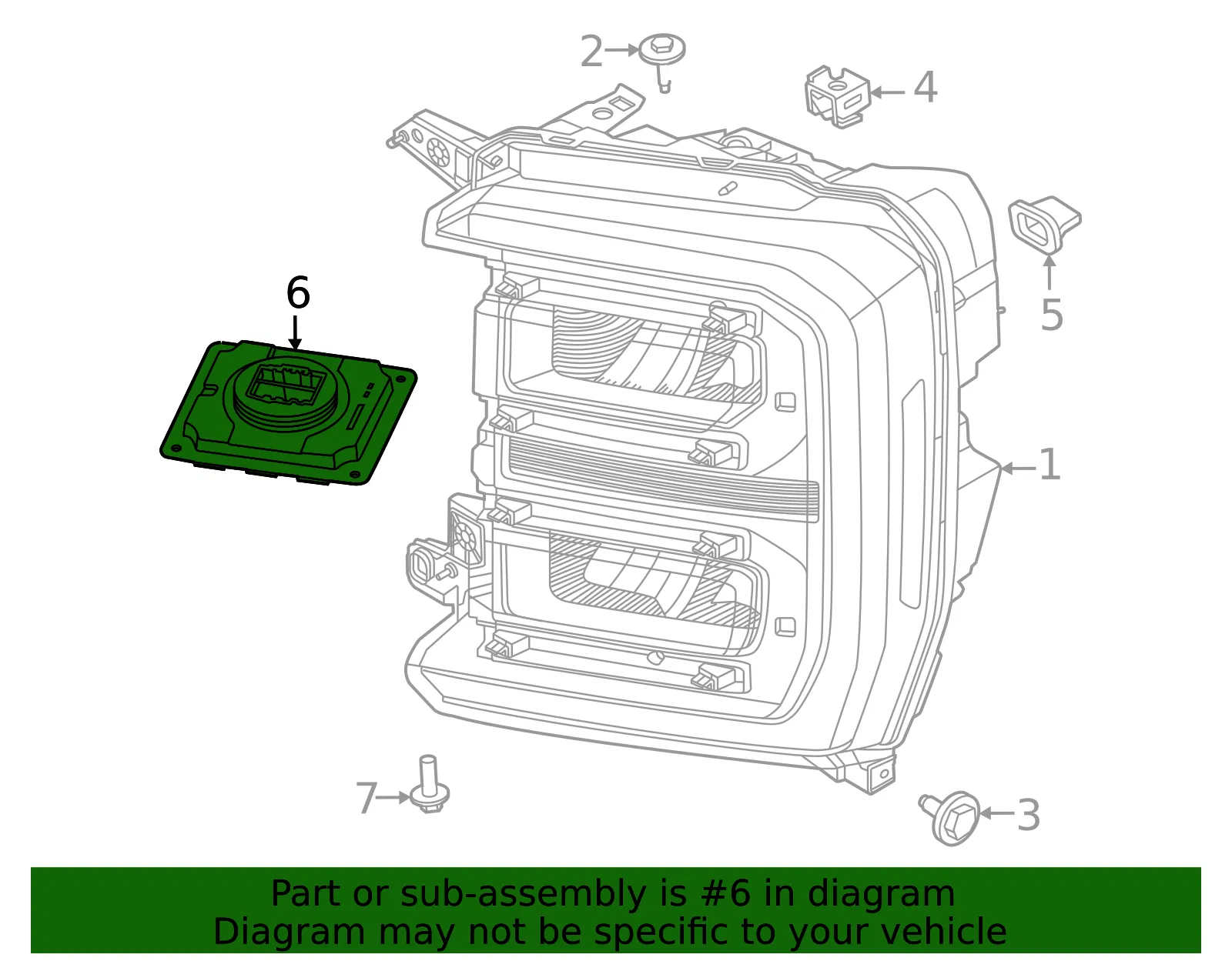 Headlight Control Module - Ford (ml3z13c788a)