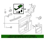 Door Window Switch Bezel - Ford (ml3z14528ba)