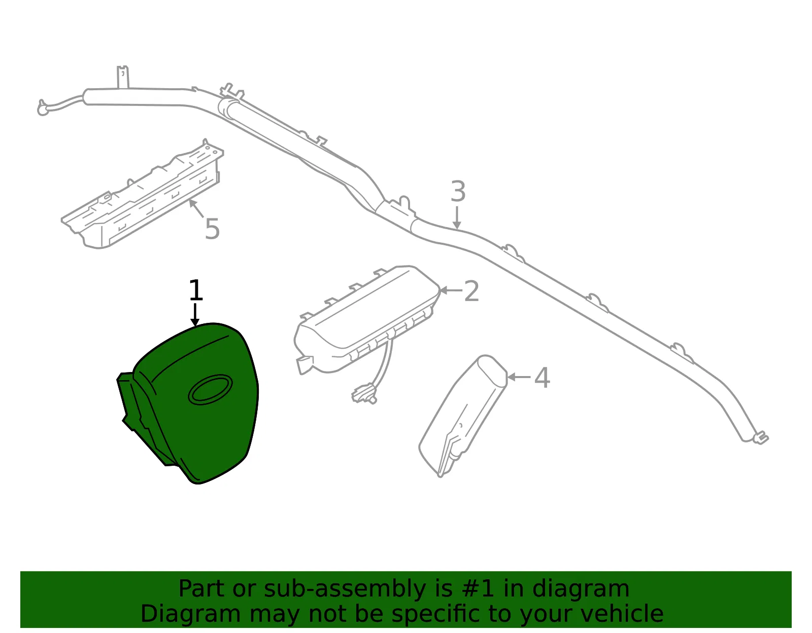 Driver Inflator Module - Ford (ml3z15043b13ea)
