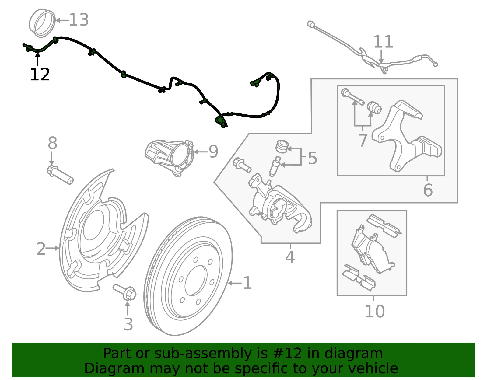 ABS Sensor - Ford (ml3z15k857b)