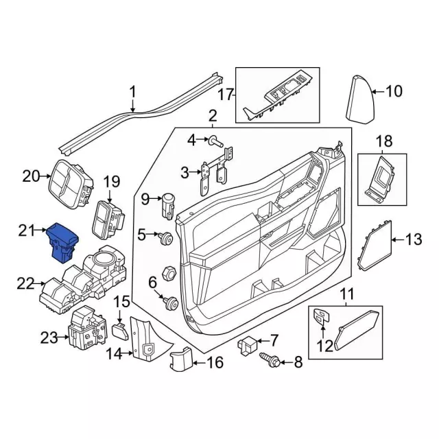Mirror Switch - Ford (ml3z17b676aa)