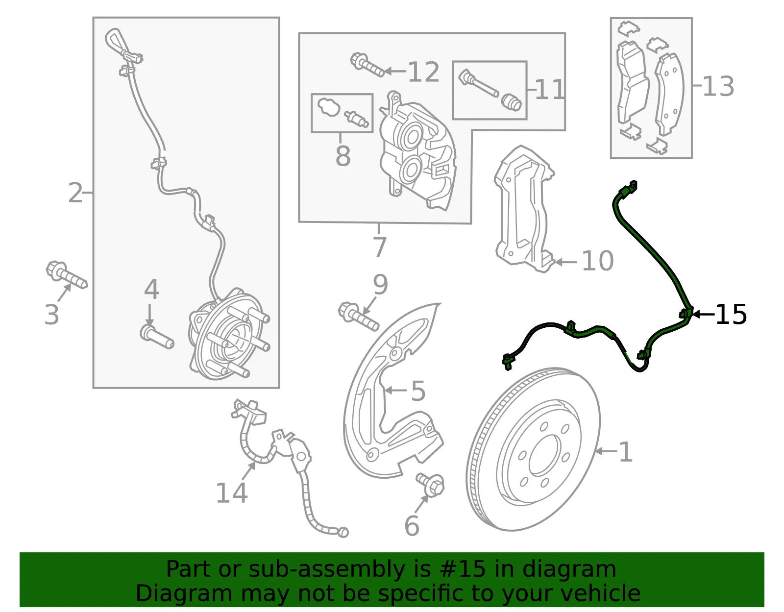 ABS Sensor - Ford (ml3z2c204k)
