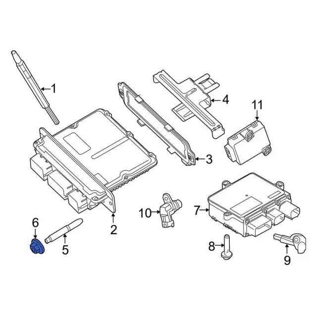 Engine Control Module (ECM) Nut - Ford (n806769s441)