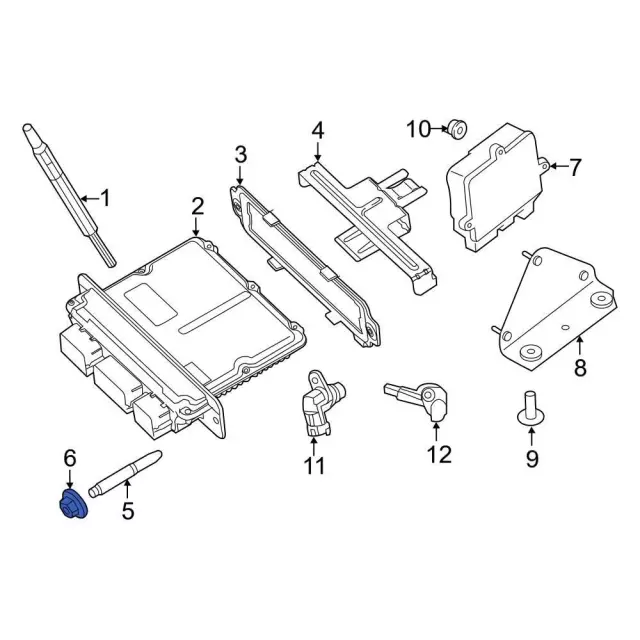 Engine Control Module (ECM) Nut - Ford (n806769s441)