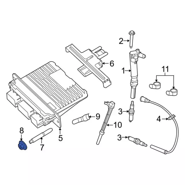 Engine Control Module (ECM) Nut - Ford (n806769s441)