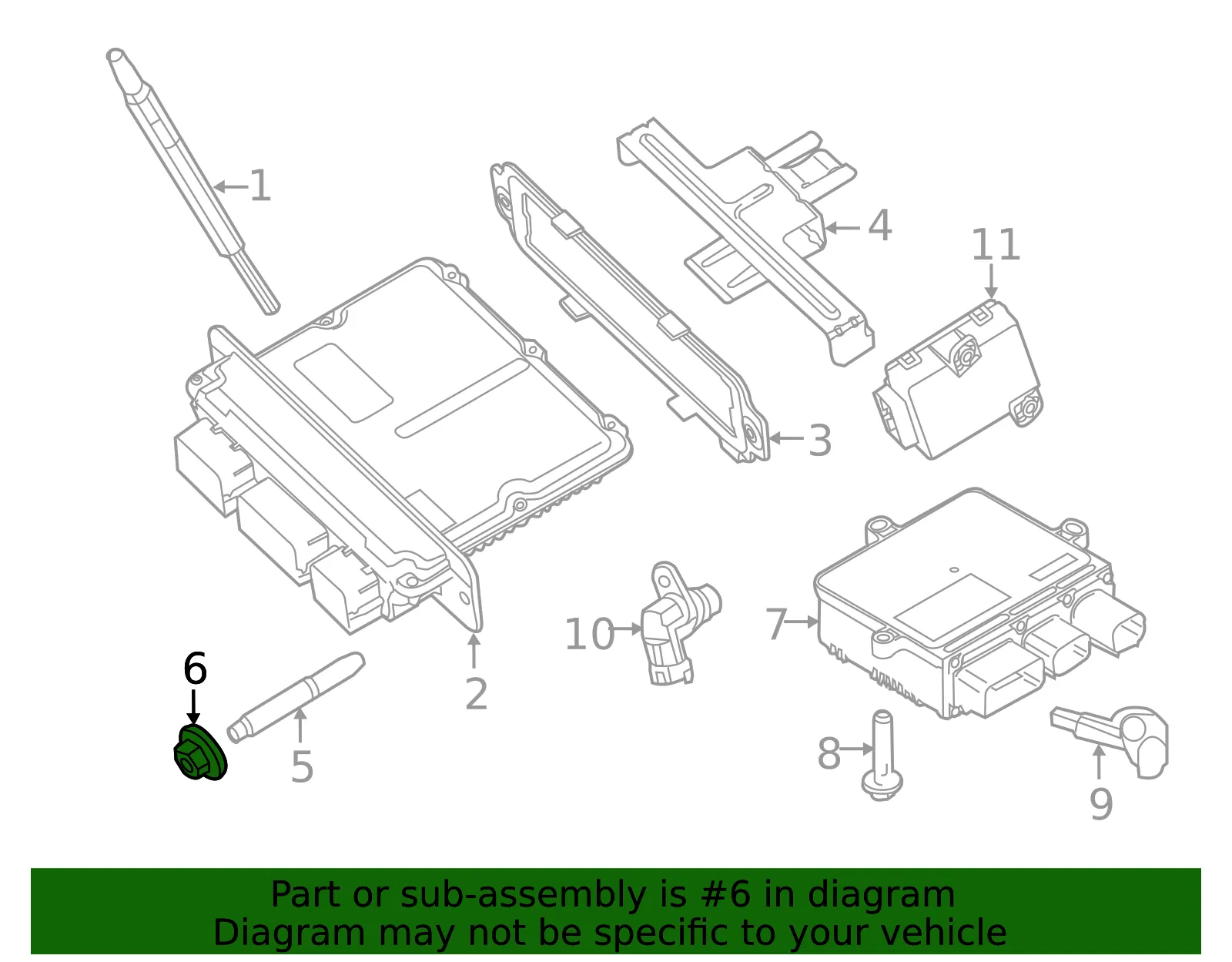 Engine Control Module (ECM) Nut - Ford (n806769s441)