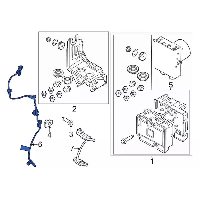 ABS Sensor - Ford (nb3z2c204a)
