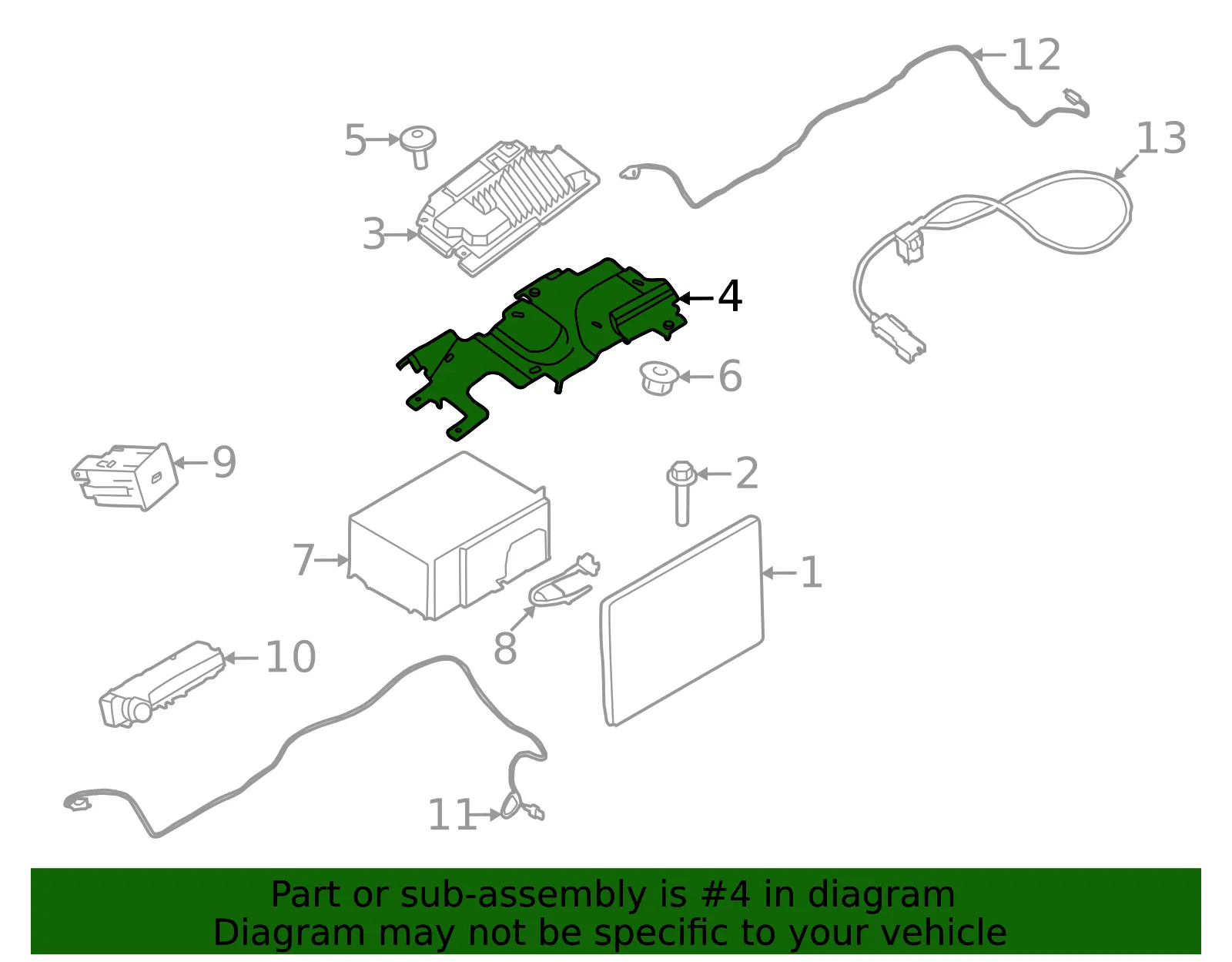 Module Bracket - Ford (nk4z14a301a)