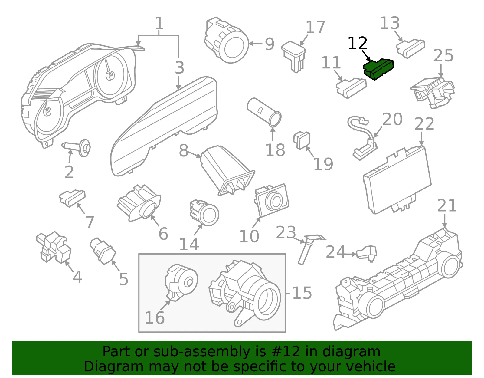 Switch Assembly - Ford (nl1z13d730aa)