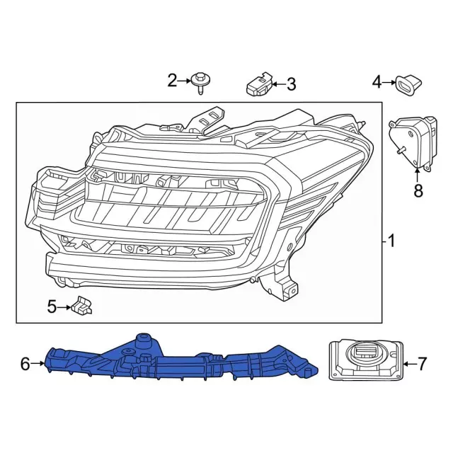 Headlight Bracket - Ford (nl1z17c973a)