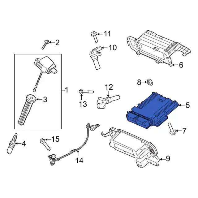 Engine Control Module (ECM) - Ford (nl3z12a650fya)