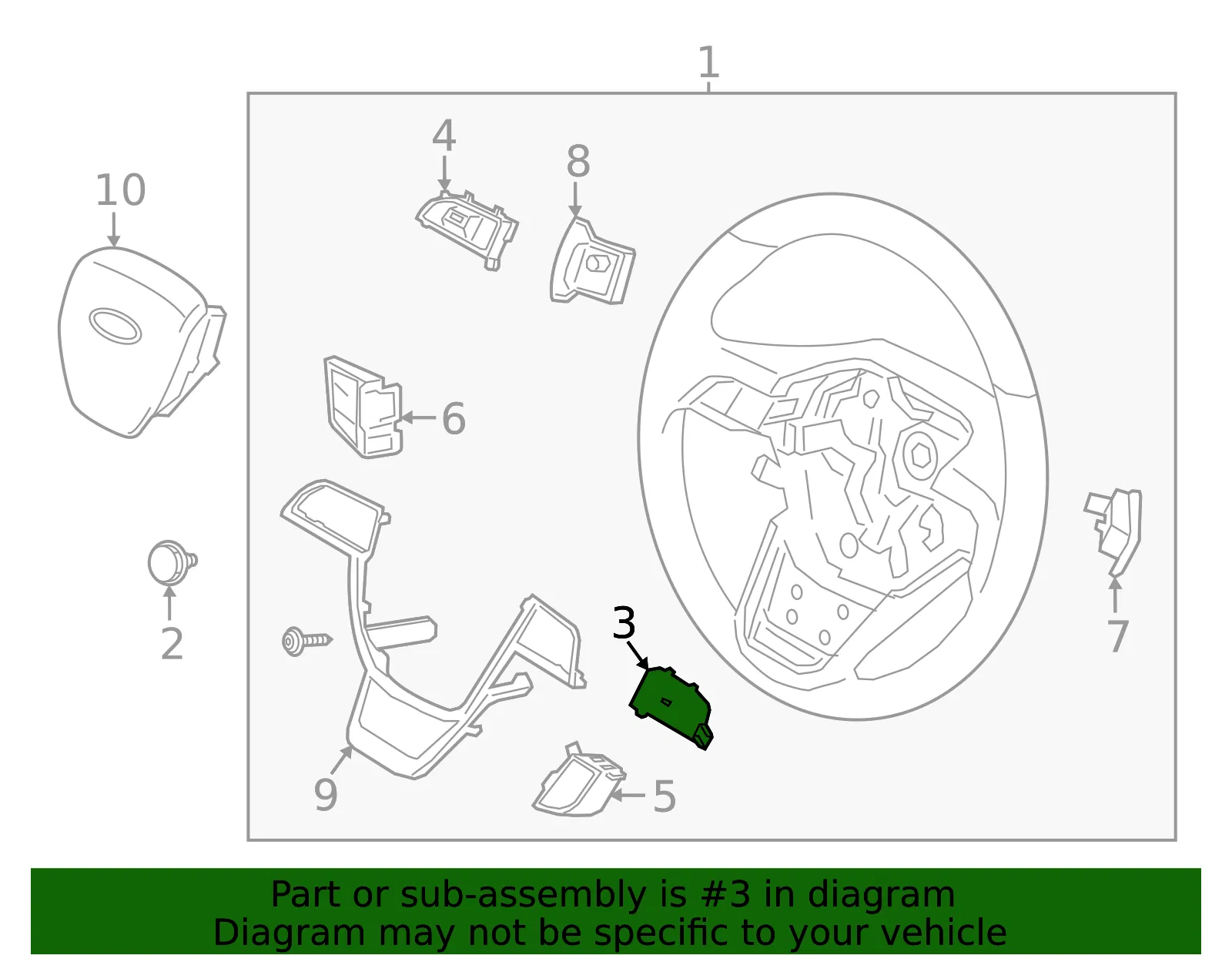 Switch Assembly Control - Ford (nl7z9c888aa)