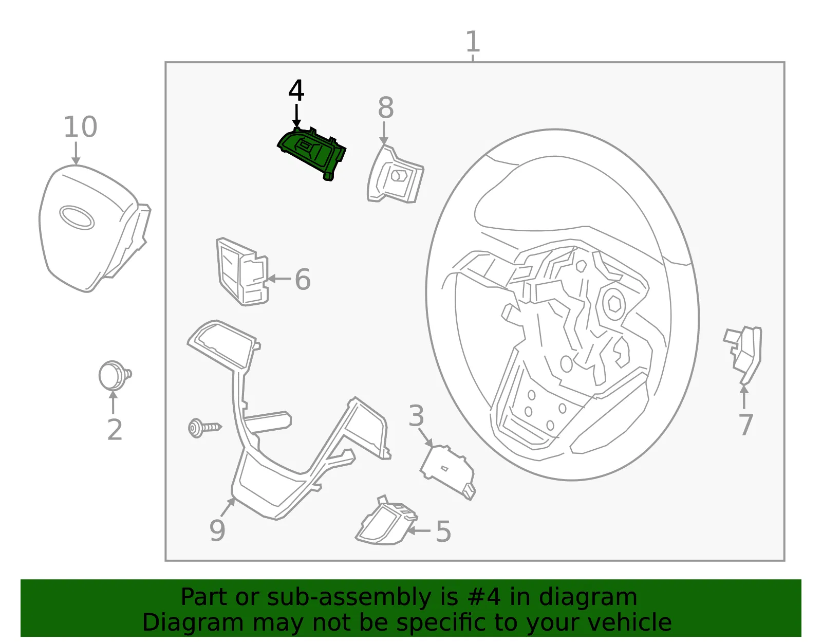 Switch Assembly Control - Ford (nl7z9c888ba)