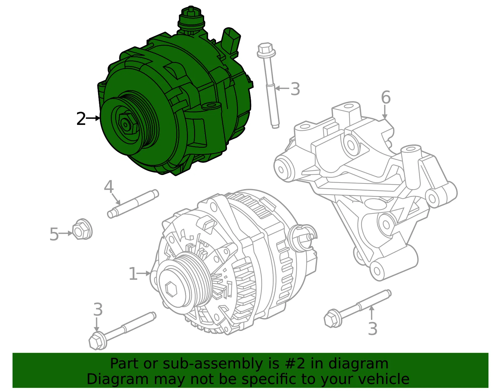 Alternator - Ford (pc3z10346d)