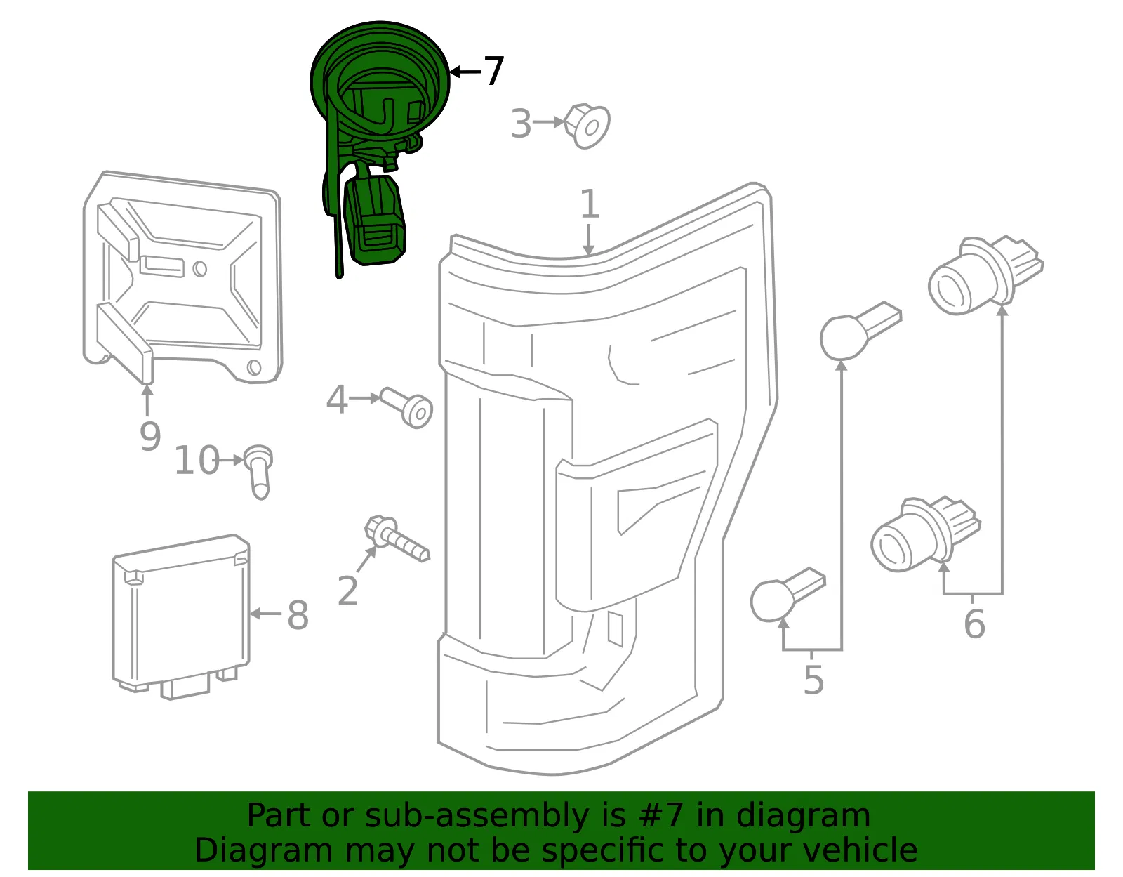 Socket & Wire - Ford (pc3z13410a)