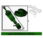TPMS Sensor - Ford (pc3z1a189d)