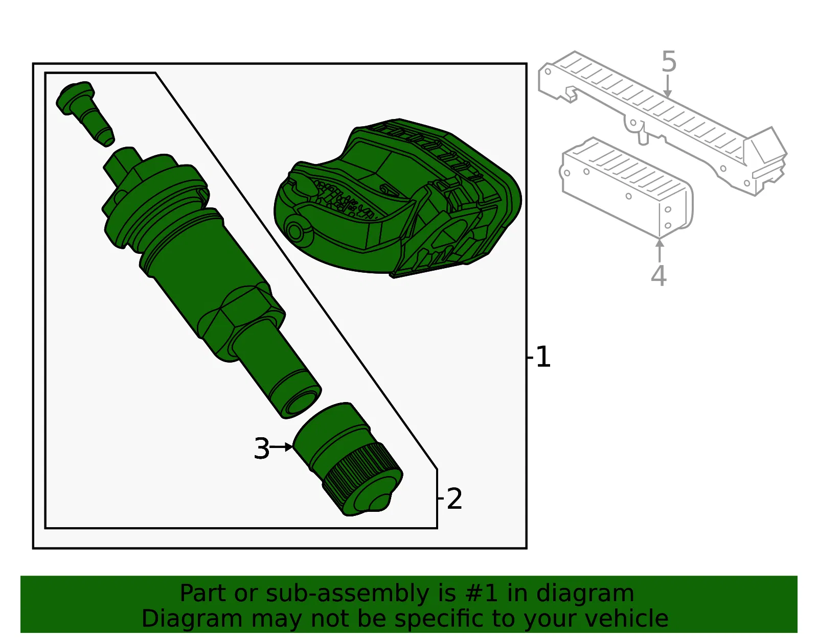 TPMS Sensor - Ford (pc3z1a189d)