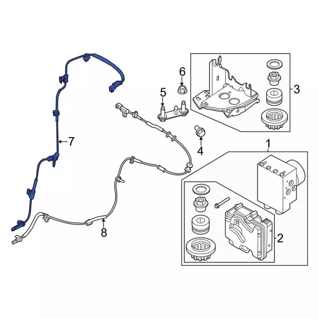 ABS Sensor - Ford (pc3z2c204b)