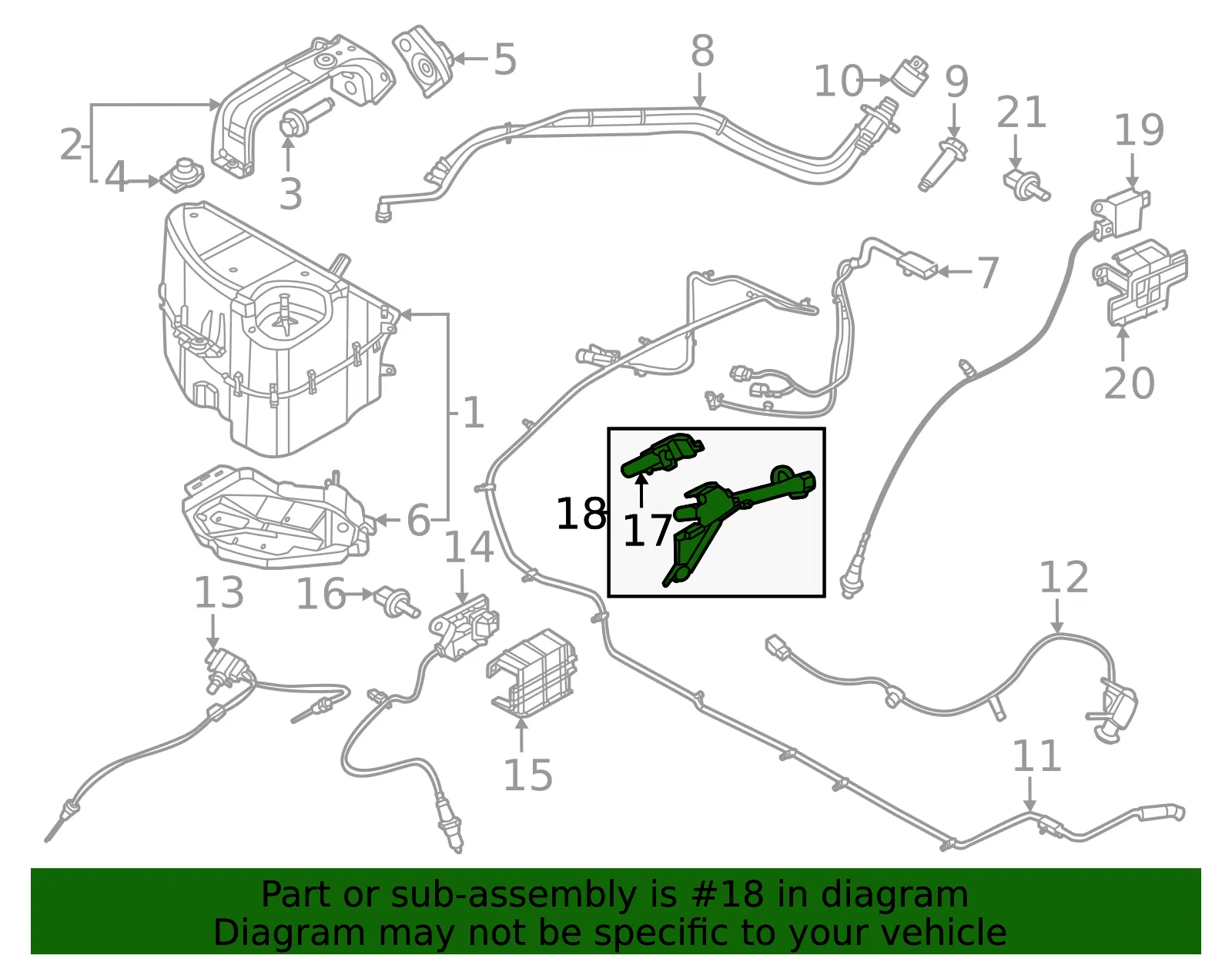 Pressure Sensor - Ford (pc3z9j460a)
