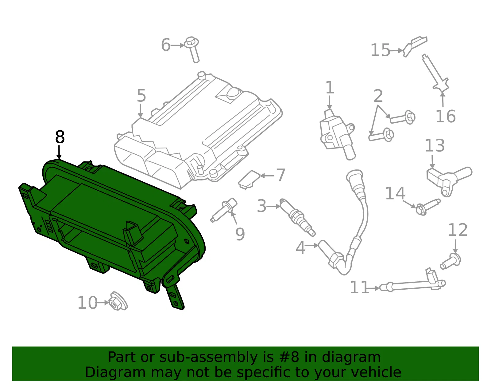 Engine Control Module (ECM) Bracket - Ford (pc4z12a659c)