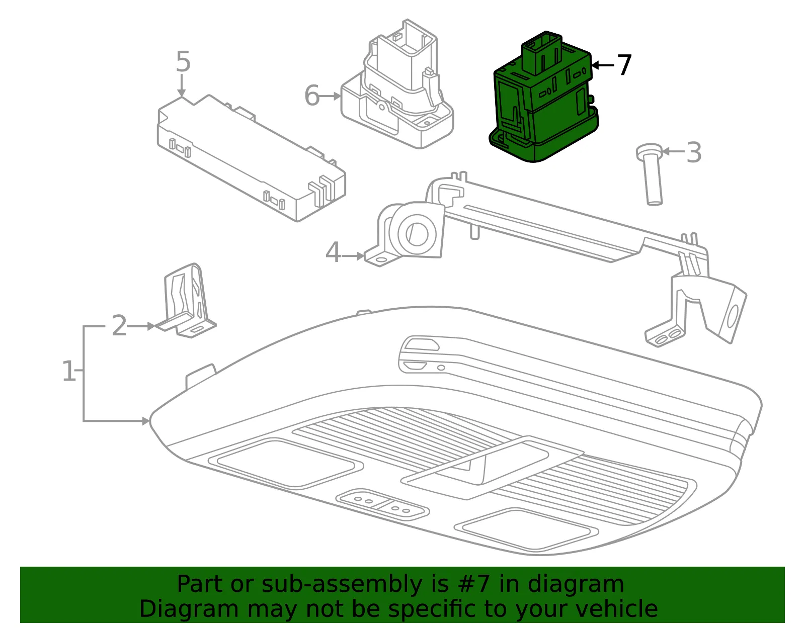 Motion Sensor Bracket - Ford (pr3z13a350aa)